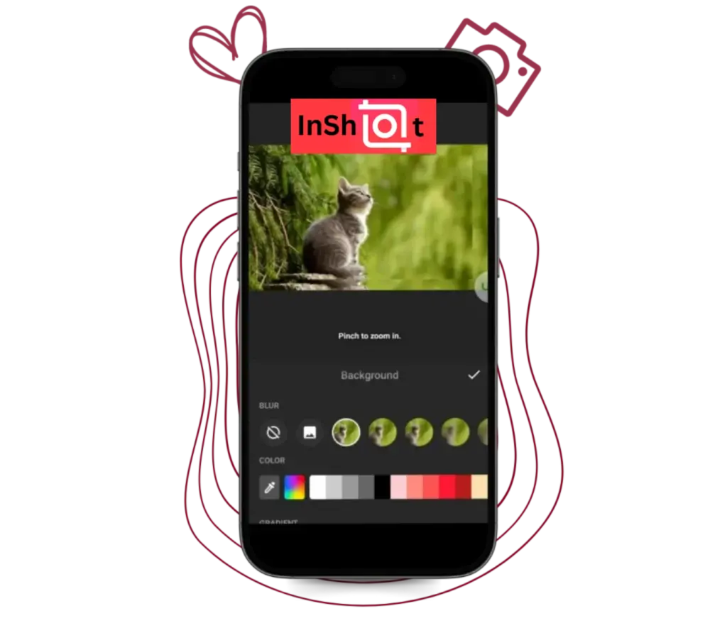 background blur of inshot mod apk